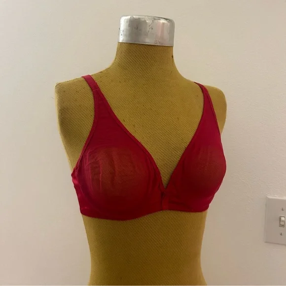 Dior | Intimates & Sleepwear | Christian Dior Vintage Red Mesh Sexy Bra |  Poshmark
